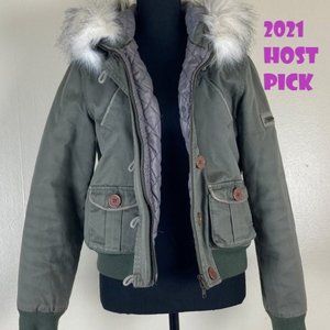 P/S Womens Parka Comfy Warm Olive Green